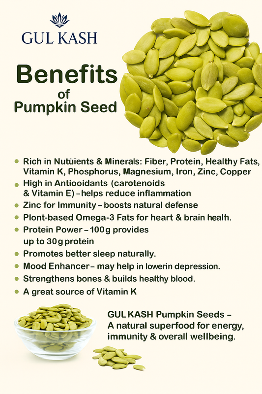 GUL KASH Pumpkin Seeds – The Superfood for Everyday Wellness 🎃🌿