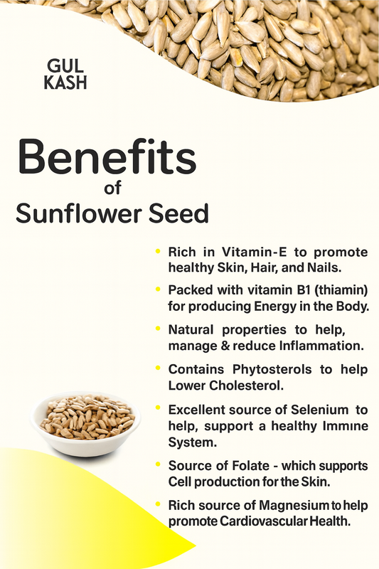 GUL KASH Sunflower Seeds – Nature’s Golden Crunch